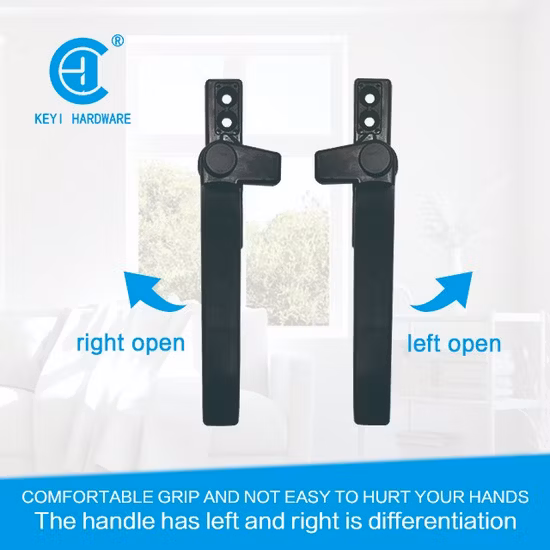 Keyi Metal Cw-420e Window Door Accessories Handle Window Casement Handle Lock UPVC Aluminum Alloy Window Handle