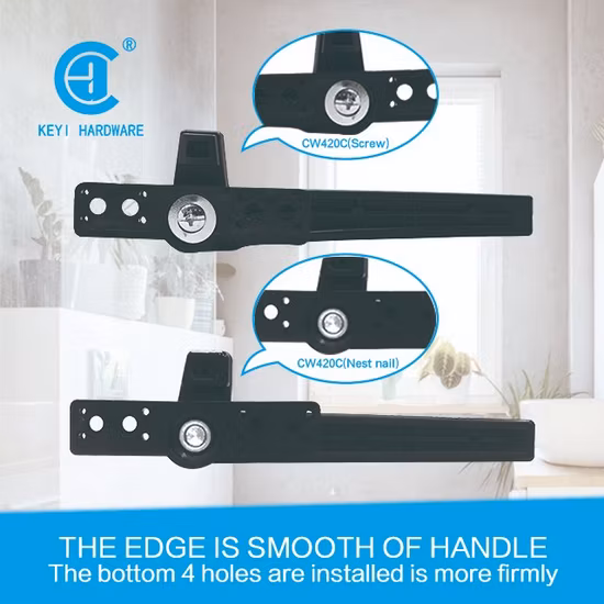 Keyi Metal Cw-420e Window Door Accessories Handle Window Casement Handle Lock UPVC Aluminum Alloy Window Handle