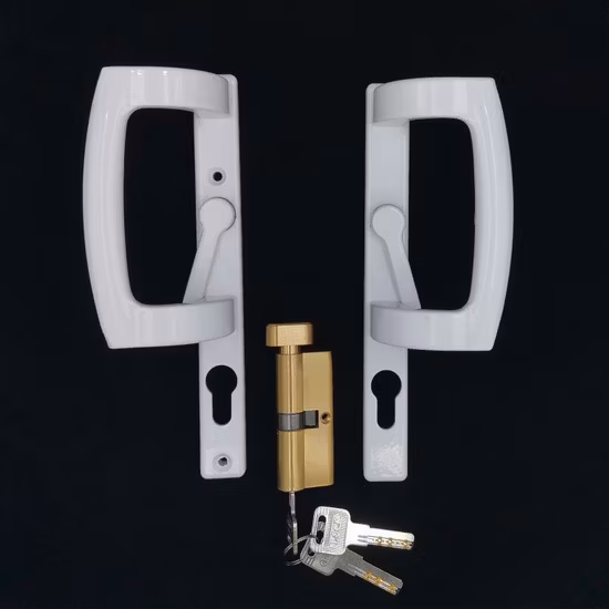 Acessórios de hardware para janela UPVC tipo D alça para fechadura de porta deslizante Nisen HD16